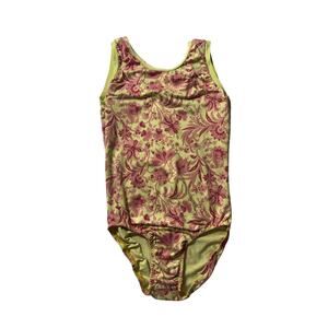 Gymnastics leotard Size Adult XS Gymgear Ultra Soft Floral
